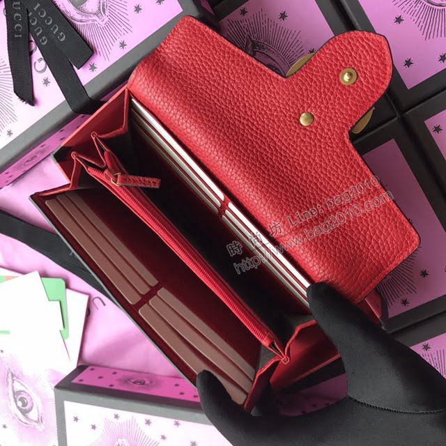 Gucci包 古馳新款女包 Gucci斜跨女包 Gucci鏈條包 564697紅皮  gdj1197
